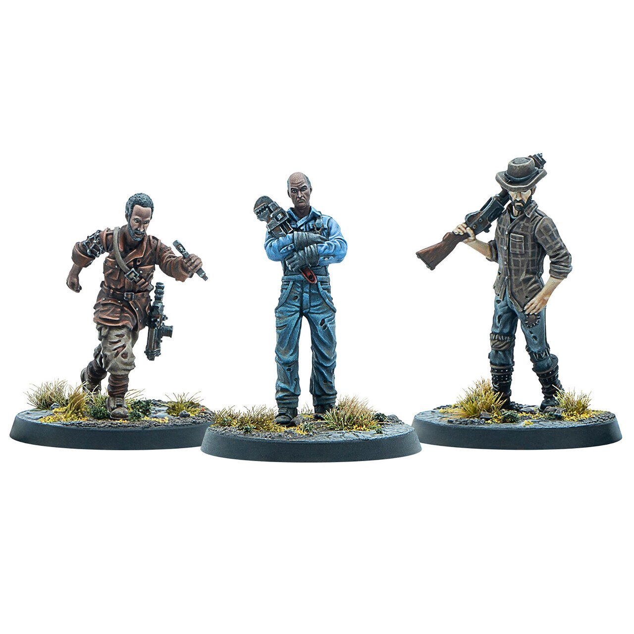 Modiphius Entertainment: Fallout: Miniatures - Survivors: Foundation Authority - 3 RPG Miniatures, Wilds Of Appalachia Wave, Unpainted Resin Figures